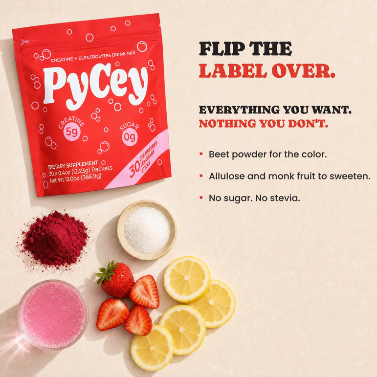 PyCey Creatine Strawberry Lemonade 30 Pack