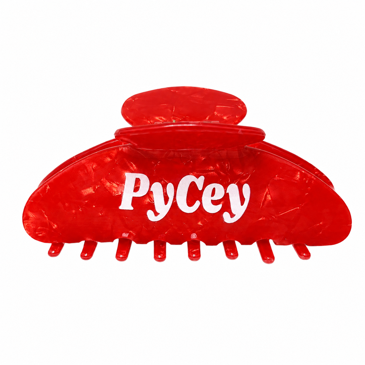Red hair clip