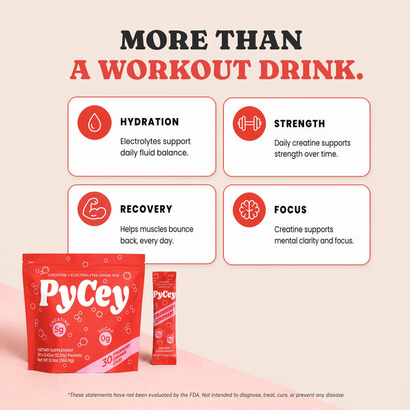 PyCey Creatine Strawberry Lemonade 30 Pack