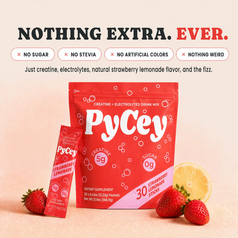 PyCey Creatine Strawberry Lemonade 30 Pack